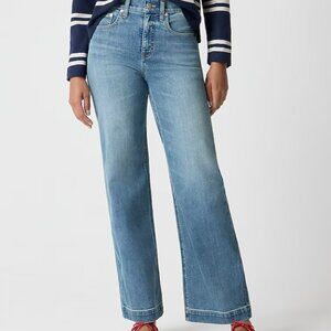 J. Crew Factory Blue Flare & Wide Leg Jeans